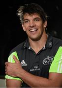 22 December 2014; Munster's Donncha O'Callaghan during a press conference ahead of their Guinness PRO12, Round 11, match against Leinster on Friday. Munster Rugby Squad Press Conference, University of Limerick, Limerick. Picture credit: Diarmuid Greene / SPORTSFILE