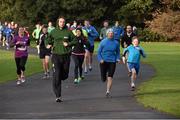 25 December 2014; Compeditors during this year's running of the 'Billy Peppard Perpetual Cup' - the annual Christmas Morning Race - in aid of GOAL is run in St Annes Park, Raheny, Dublin.  Picture credit: Ray McManus / SPORTSFILE