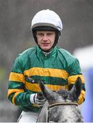 26 December 2014; Jockey Paul Townend before winning the Bewleys Hotels Maiden Hurdle onboard his mount Alvisio Ville. Leopardstown Christmas Festival, Leopardstown, Co. Dublin. Picture credit: Pat Murphy / SPORTSFILE