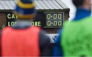 26 December 2014; Scoreboard before the game. Tipperary Senior Football Championship Final Replay, Loughmore-Castleiney v Cahir, Leahy Park, Cashel, Co. Tipperary. Picture credit: Ray McManus / SPORTSFILE