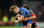 26 December 2014; Ian Madigan, Leinster, is tackled by Donncha O'Callaghan, Munster. Guinness PRO12, Round 11, Munster v Leinster, Thomond Park, Limerick. Picture credit: Brendan Moran / SPORTSFILE