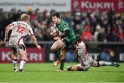 26 December 2014; Danie Poolman, Connacht, is tackled by Roger Wilson, supported by Stuart Olding, Ulster. Guinness PRO12, Round 11, Ulster v Connacht, Kingspan Stadium, Ravenhill Park, Belfast, Co. Down. Picture credit: Ramsey Cardy / SPORTSFILE