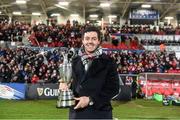 26 December 2014; Golfer Rory McIlroy with the Claret Jug after being presented to the crowd at half time. Guinness PRO12, Round 11, Ulster v Connacht, Kingspan Stadium, Ravenhill Park, Belfast, Co. Down. Picture credit: Ramsey Cardy / SPORTSFILE
