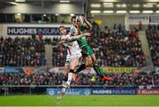 26 December 2014; Matt Healy, Connacht, is tackled by Craig Gilroy, Ulster. Guinness PRO12, Round 11, Ulster v Connacht, Kingspan Stadium, Ravenhill Park, Belfast, Co. Down. Picture credit: Ramsey Cardy / SPORTSFILE