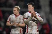 26 December 2014; Ulster's Craig Gilroy, right, and Stuart Olding after the game. Guinness PRO12, Round 11, Ulster v Connacht, Kingspan Stadium, Ravenhill Park, Belfast, Co. Down. Picture credit: Ramsey Cardy / SPORTSFILE