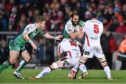 26 December 2014; George Naoupu, Connacht, is tackled by Dan Tuohy, left, and Franco van der Merwe, Ulster. Guinness PRO12, Round 11, Ulster v Connacht, Kingspan Stadium, Ravenhill Park, Belfast, Co. Down. Picture credit: Ramsey Cardy / SPORTSFILE