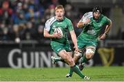 26 December 2014; Darragh Leader, left, and John Muldoon, Connacht. Guinness PRO12, Round 11, Ulster v Connacht, Kingspan Stadium, Ravenhill Park, Belfast, Co. Down. Picture credit: Ramsey Cardy / SPORTSFILE
