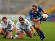 18 August 2007; Gemma O'Connor, Laois, in action against Aishling Jennings, left, and Celia Hogan, Kildare. TG4 All-Ireland Ladies Football Championship Quarter-Final, Laois v Kildare, Wexford Park, Wexford. Picture credit: Brendan Moran / SPORTSFILE  *** Local Caption ***