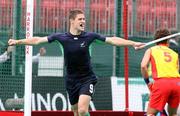 19 August 2007; Mark Gleghorne, Ireland, celebrates after scoring the first goal. 2007 EuroHockey Nations Championships, Mens, Pool B, Ireland v Spain, Belle Vue Hockey Centre, Kirkmanshulme Lane, Belle Vue, Manchester, England. Picture credit: Oliver McVeigh / SPORTSFILE