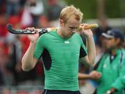 21 August 2007; Eugene Magee, Ireland, shows his disappointment after defeat to the Netherlands. 2007 EuroHockey Nations Championships, Mens, Pool B, Ireland v Netherlands, Belle Vue Hockey Centre, Kirkmanshulme Lane, Belle Vue, Manchester, England. Picture credit: Pat Murphy / SPORTSFILE