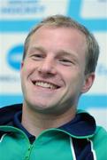 21 August 2007; Patrick Brown, Ireland captain, during the post match press conference. 2007 EuroHockey Nations Championships, Mens, Pool B, Ireland v Netherlands, Belle Vue Hockey Centre, Kirkmanshulme Lane, Belle Vue, Manchester, England. Picture credit: Pat Murphy / SPORTSFILE