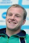 21 August 2007; Patrick Brown, Ireland captain, during the post match press conference. 2007 EuroHockey Nations Championships, Mens, Pool B, Ireland v Netherlands, Belle Vue Hockey Centre, Kirkmanshulme Lane, Belle Vue, Manchester, England. Picture credit: Pat Murphy / SPORTSFILE