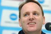 21 August 2007; Steven Hiles, Ireland manager, during the post match press conference. 2007 EuroHockey Nations Championships, Mens, Pool B, Ireland v Netherlands, Belle Vue Hockey Centre, Kirkmanshulme Lane, Belle Vue, Manchester, England. Picture credit: Pat Murphy / SPORTSFILE