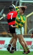 31 October 1999; Alan Browne of Blackrock celebrates scoring his side's first goal during the Cork County Senior Club Hurling Championship Final match between Blackrock and UCC at Páirc Uí Chaoimh in Cork. Photo by Brendan Moran/Sportsfile