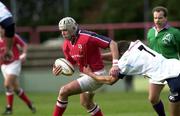 11 December 1999; Alan Quinlan of Munster in action against Patrick Tabacco of Colomiers during the Heineken Cup Pool 4 Round 3 match between Colomiers and Munster at Stade Toulousien in Toulouse, France. Photo by Brendan Moran/Sportsfile