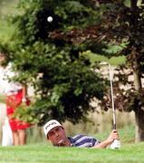 31 July 1999; Angel Cabrera chips out of a bunker at the 1st green during day two of the Smurfit European Open at the K-Club in Straffan, Kildare. Photo by Matt Browne/Sportsfile