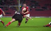28 November 1999; Anthony Foley of Munster in action against Scott Murray of Saracens during the Heineken Cup Pool 4 match at Vicarage Road in Watford, London. Photo by Brendan Moran/Sportsfile