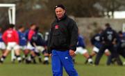 3 March 2000; Head coach Brad Johnstone during Italy Rugby squad training at the ALSAA training grounds, Dublin. Photo by Matt Browne/Sportsfile