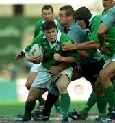 6 June 1999; Brian O'Driscoll of Ireland holds off the tackled by Mark Crick of New South Wales, with the help of team-mate Jeremy Davidson during the New South Wales v Ireland match at the Sydney Football Stadium, New South Wales, Australia. Photo by Matt Browne/Sportsfile