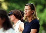 31 July 1999; Brigette Van de Velde watches her husband Jean from the crowd during day two of the Smurfit European Open at the K-Club in Straffan, Kildare. Photo by Matt Browne/Sportsfile