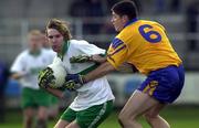 21 November 1999; Colm Parkinson of Portlaoise in action against Mark Foley of Na Fianna during the AIB Leinster Senior Club Football Championship Semi-Final match between Na Fianna and Portlaoise at St Conleth's Park in Newbridge, Kildare. Photo by Brendan Moran/Sportsfile