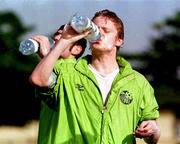 30 March 1999; Damien Duff during a Republic of Ireland U20 Squad training sesssion at the Liberty Stadium in Ibadan, Nigeria. Photo by David Maher/Sportsfile