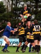 26 February 2000; Paul O'Connell of Young Munster after winning possession in the line-out during the AIB League Division 1 match between St Mary's and Young Munster at Templeville Road in Dublin. Photo by Matt Browne/Sportsfile