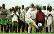 6 April 1999; Gerry Crossley during a Republic of Ireland U20 Squad training sesssion at the Liberty Stadium in Ibadan, Nigeria. Photo by David Maher/Sportsfile