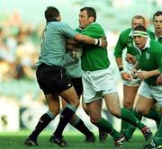 6 June 1999; Eric Elwood of Ireland is tackled by Sam Payne of New South Wales during the New South Wales v Ireland match at the Sydney Football Stadium, New South Wales, Australia. Photo by Matt Browne/Sportsfile