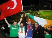 17 November 1999; Republic of Ireland and Turkey supporters before the UEFA European Championships Qualifier Play-Off Second Leg match between Turkey and Republic of Ireland at Ataturk Stadium in Bursa, Turkey. Photo by David Maher/Sportsfile