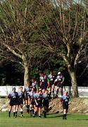 28 May 1999; Keith Wood leads his team-mates to Ireland Rugby squad training at the Shore School Playing Fields in Northbridge, Sydney, Australia. Photo by Matt Browne/Sportsfile