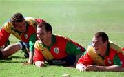 27 May 1999; Players, from left, Dion O'Cuinneagain, Ross Nesdale and Robert Casey during Ireland Rugby squad training at the Shore School Playing Fields in Sydney, Australia. Photo by Matt Browne/Sportsfile