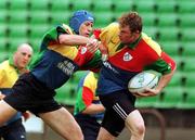 3 June 1999; Malcolm O'Kelly is tackled by Paddy Johns during Ireland rugby squad training at Sydney Football Stadium in Sydney, Australia. Photo by Matt Browne/Sportsfile