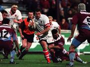 20 November 1999; James Topping of Ulster in action against Jean Daude of Bourgoin during the Heineken Cup Pool 3 Round 1 match between Bourgoin and Ulster at Stade Pierre Rajon in Bourgoin, France. Photo by Matt Browne/Sportsfile