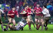 18 December 1999; Jason Holland of Munster in action against David Skrela of Colomiers during the Heineken Cup Pool 4 Round 4 match between Munster and Colomiers at Musgrave Park in Cork. Photo by Brendan Moran/Sportsfile