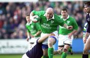 19 February 2000; Keith Wood of Ireland in action against Anthony Pountney of Scotland during the Lloyds TSB 6 Nations match between Ireland and Scotland at Lansdowne Road in Dublin. Photo by Brendan Moran/Sportsfile