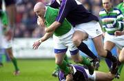 19 February 2000; Keith Wood of Ireland during the Lloyds TSB 6 Nations match between Ireland and Scotland at Lansdowne Road in Dublin. Photo by Brendan Moran/Sportsfile