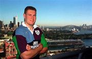 28 May 1999; Matt Mostyn poses for a portrait at the Landmark Hotelduring before a Ireland Rugby squad training at the Shore School Playing Fields in Northbridge, Sydney, Australia. Photo by Matt Browne/Sportsfile