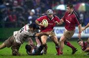 18 December 1999; Mike Mullins of Munster in action against Bernard De Gusti of Colomiers during the Heineken Cup Pool 4 Round 4 match between Munster and Colomiers at Musgrave Park in Cork. Photo by Brendan Moran/Sportsfile