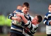 4 March 2000; Action from the Half-Time Minis game at the Lloyds TSB 6 Nations match between Ireland and Italy at Lansdowne Road in Dublin. Photo by Damien Eagers/Sportsfile