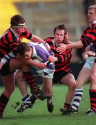 6 March 2000; Paddy Berkery of Clongowes Wood College breaks through the Kilkenny College defence during the Leinster Schools Senior Challenge Cup Semi-Final match between Clongowes Wood College and Kilkenny at Lansdowne Road in Dublin. Photo by Damien Eagers/Sportsfile