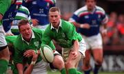 4 March 2000; Peter Stringer of Ireland during the Lloyds TSB 6 Nations match between Ireland and Italy at Lansdowne Road in Dublin. Photo by Brendan Moran/Sportsfile