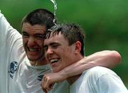 1 April 1999; Robbie Keane, left, and Richie Baker during a Republic of Ireland U20 Squad training sesssion at the Liberty Stadium in Ibadan, Nigeria. Photo by David Maher/Sportsfile