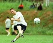 2 April 1999; Robbie Keane during a Republic of Ireland U20 Squad training sesssion at the Liberty Stadium in Ibadan, Nigeria. Photo by David Maher/Sportsfile