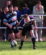 11 March 2000; Shane Cullen of Terenure scores his side's first try during the AIB All-Ireland League Division 1 match between Terenure and Shannon at Lakelands Park in Terenure, Dublin. Photo by Damien Eagers/Sportsfile