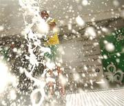 22 August 2007; Stijn Vandenbergh, Unibet.com, celebrates by popping a bottle of champagne after winning the first stage of the Tour of Ireland. Stage 1, Kilkenny to Cork. Picture credit: Stephen McCarthy / SPORTSFILE