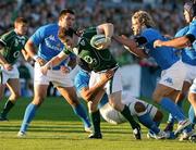 24 August 2007; Gordon D'Arcy, Ireland, is tackled by Mirco Bergamasco and  Marco Bortolami, Italy. Rugby World Cup Warm-Up Game, Ireland v Italy, Ravenhill Park, Belfast, Co. Antrim. Picture credit: Oliver McVeigh / SPORTSFILE