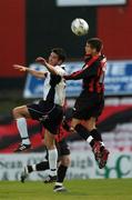 24 August 2007; Conor Powell, Bohemians, in action against Gavin Whelan, Drogheda United. eircom League of Ireland, Bohemians v Drogheda United, Richmond Park, Dublin. Picture credit: David Maher / SPORTSFILE *** Local Caption ***