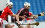 25 August 2007; Finian Coone, Galway, in action against John O'Callaghan, Cork. Erin All-Ireland U21 Hurling Championship Semi-Final. Semple Stadium, Thurles, Co. Tipperary. Picture credit: Ray McManus / SPORTSFILE