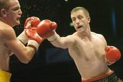 25 August 2007; Paul McCloskey, right, in action against Alfredo Di Feto. International Light-Welterweight, Hunky Dorys Fight Night, Paul McCloskey.v.Alfredo Di Feto, Point Depot, Dublin. Picture credit: Ray Lohan / SPORTSFILE